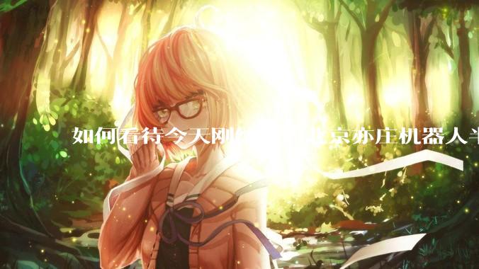 如何看待今天刚结束的北京亦庄机器人半程马拉松比赛？